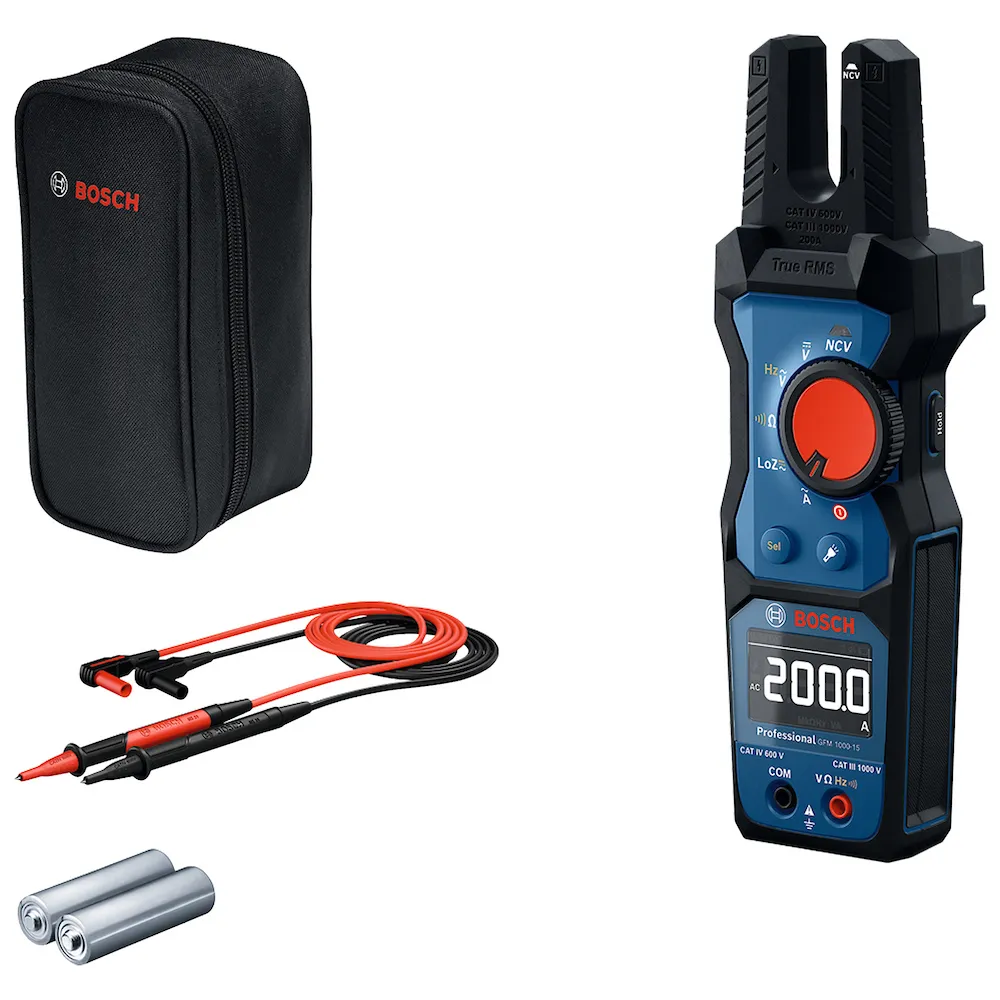Amperímetro de Garfo TRMS Bosch GFM 1000-15