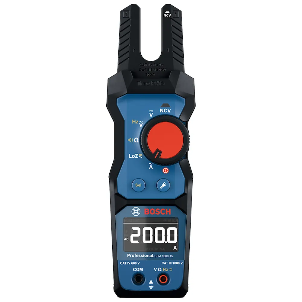 Amperímetro de Garfo TRMS Bosch GFM 1000-15