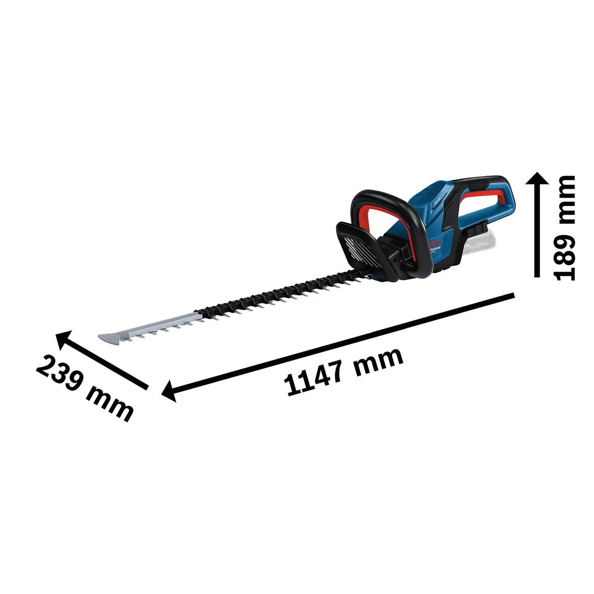 Aparador de cerca viva Bosch GHE 18V-60 Brushless Sem bateria