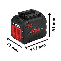 Bateria de Íons de Lítio ProCORE Bosch 18V 12,0Ah