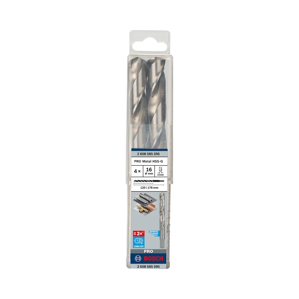 Broca p/Metal Bosch PRO Metal HSS-G 4un
