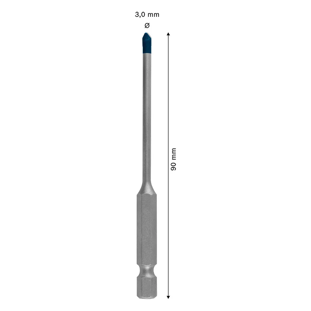 Broca p/porcelanato Bosch EXPERT HEX-9 Hard Ceramic