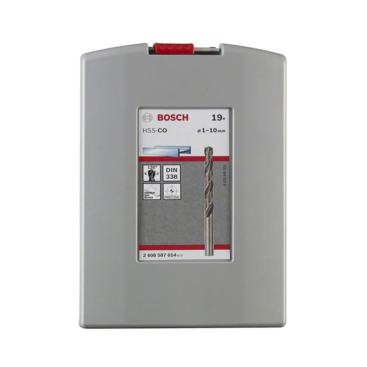 Broca para metal Bosch HSS-Co ProBox 1-10mm 19 peças