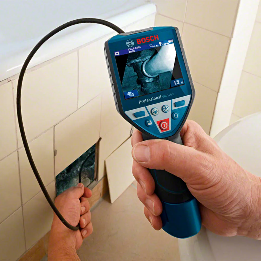 Câmera de inspeção Bosch GIC 120 C com cabo de 120 cm