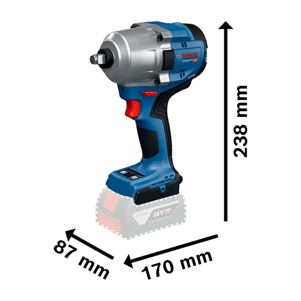 Chave de Impacto à bateria GDS 18V-780 M24 sem bateria