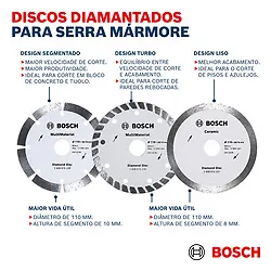Disco Diamantado Bosch MultiMaterial Segmentado 110x20/16x10mm