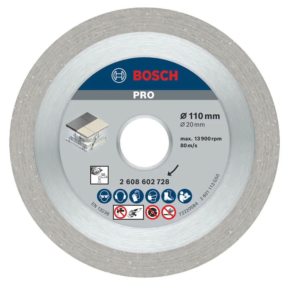 Disco Diamantado Bosch PRO Porcelanato Liso 110x20mm