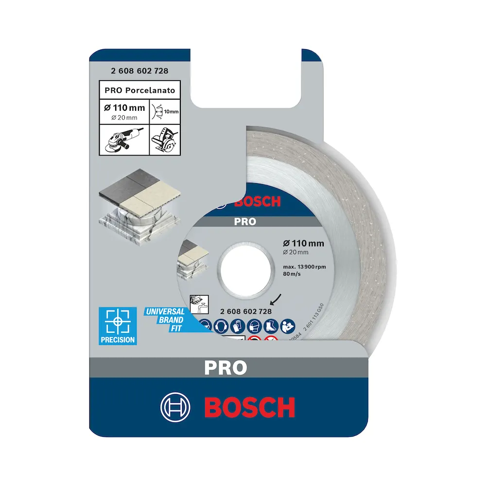 Disco Diamantado Bosch PRO Porcelanato Liso 110x20mm