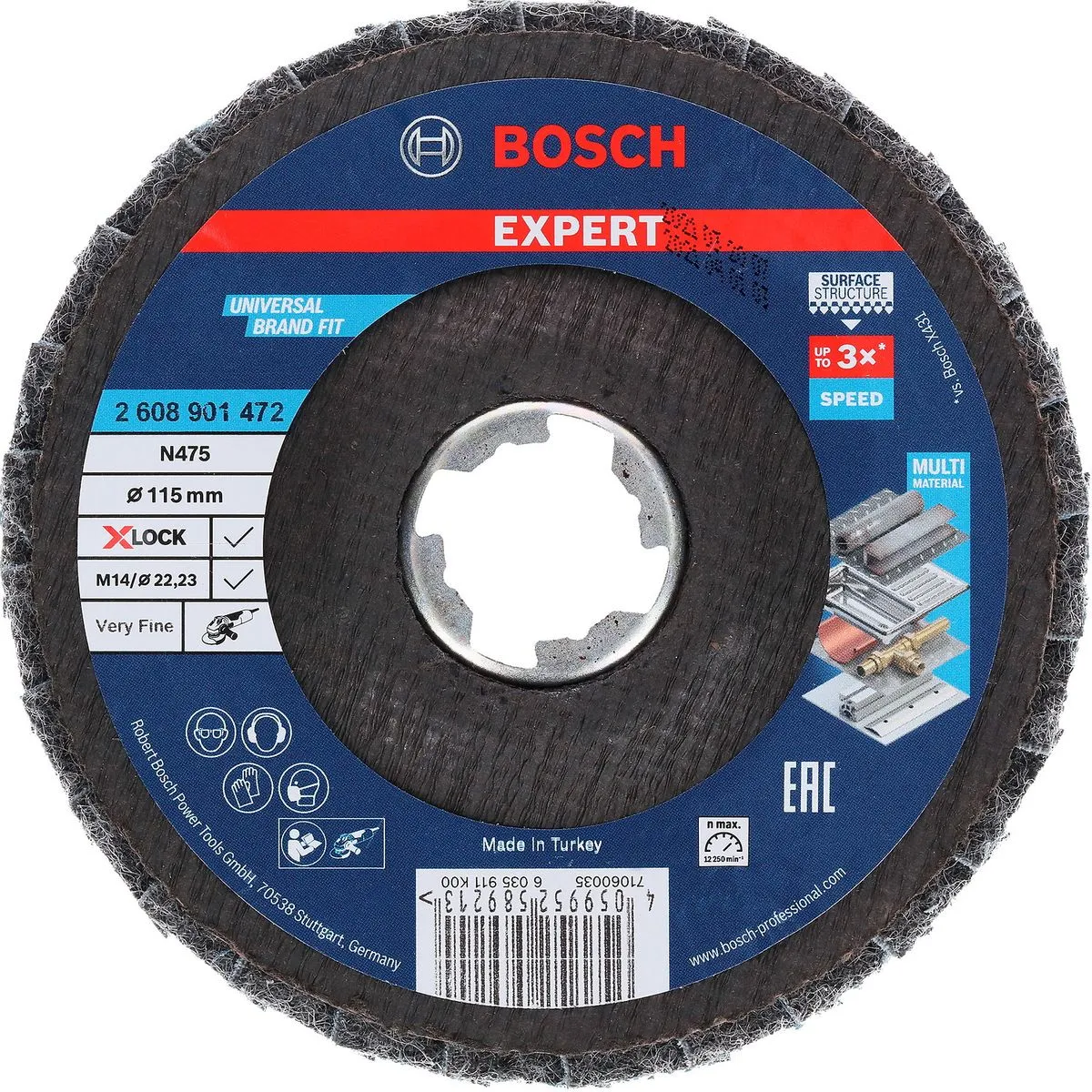Disco Flap Bosch SCM EXPERT N475 115mm 10U