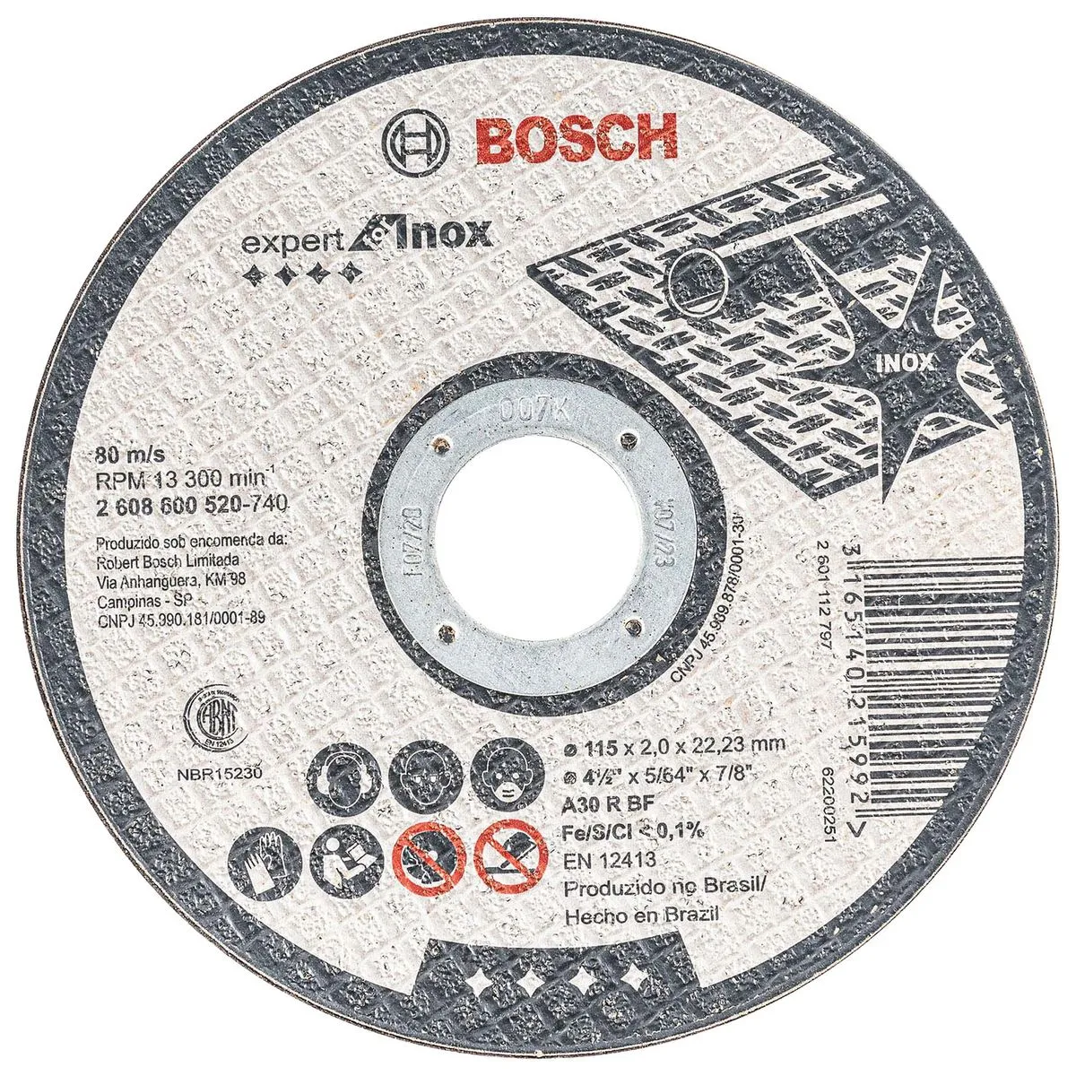 Disco de Corte Bosch PRO Stainless Steel Reto