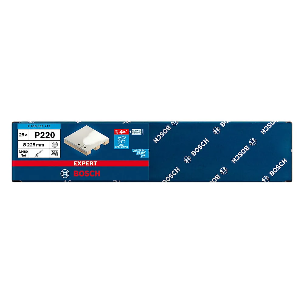 Disco de Lixa Bosch EXPERT M480 225mm, 25 peças