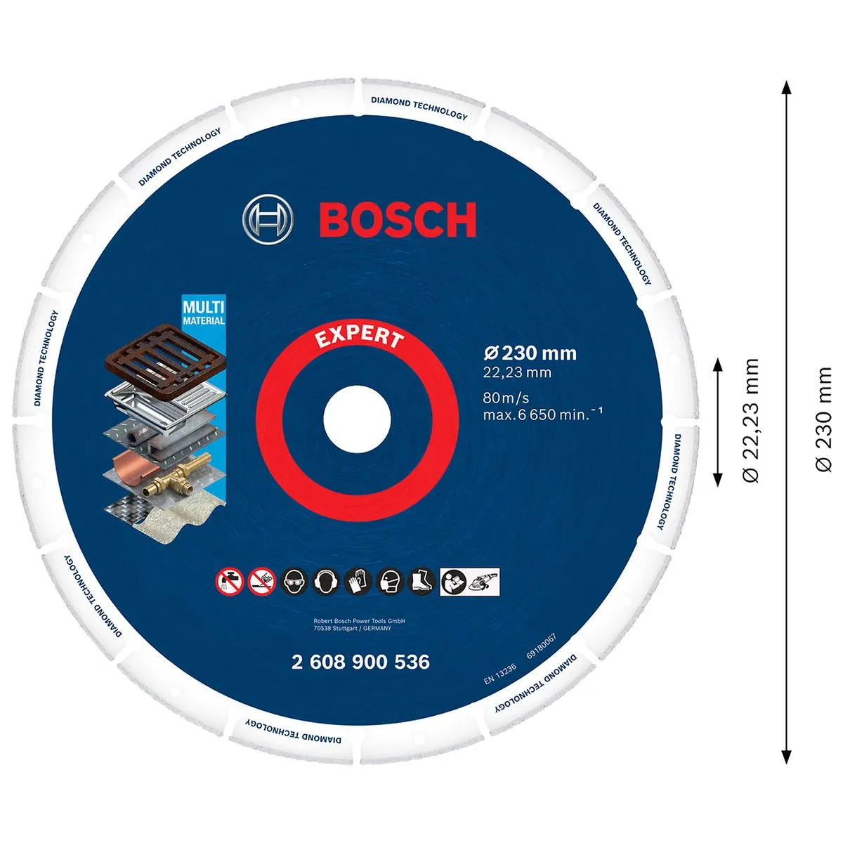Disco de corte diamantado Bosch EXPERT Bosch 1U