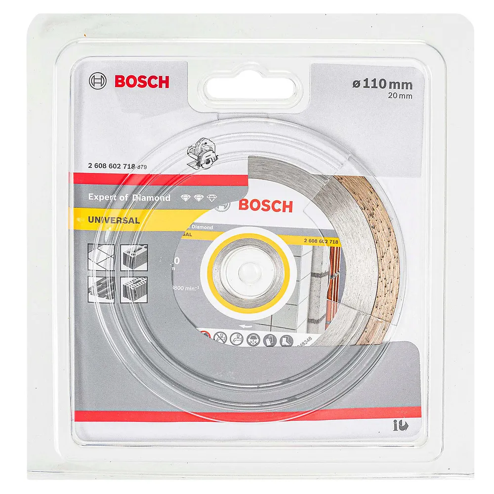 Disco diamantado liso Bosch Expert for Universal 110x20x8mm