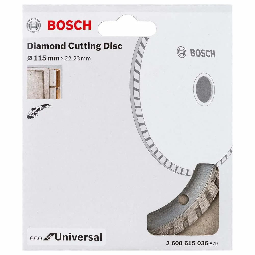 Disco diamantado turbo Bosch ECO Universal 115x22,23x2,0x7mm