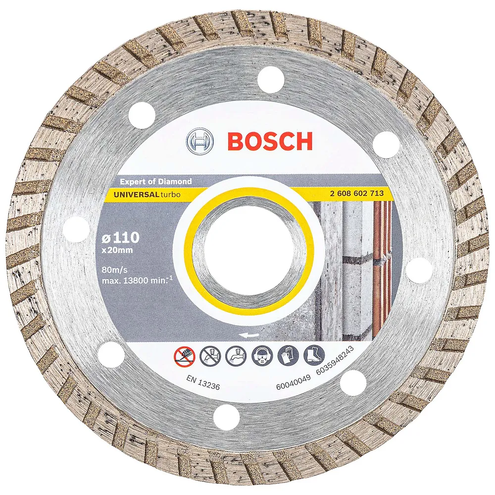 Disco diamantado turbo Bosch Expert for Universal 110x20x8mm