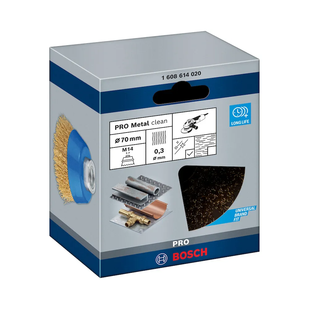 Escova de Aço Bosch PRO Metal Clean ondulado 70mm