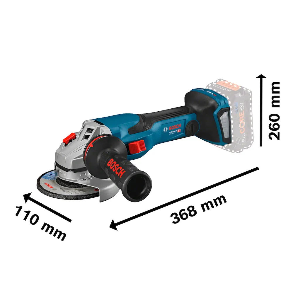 Esmerilhadeira Bosch GWS 18V-15 C Brushless Sem bateria