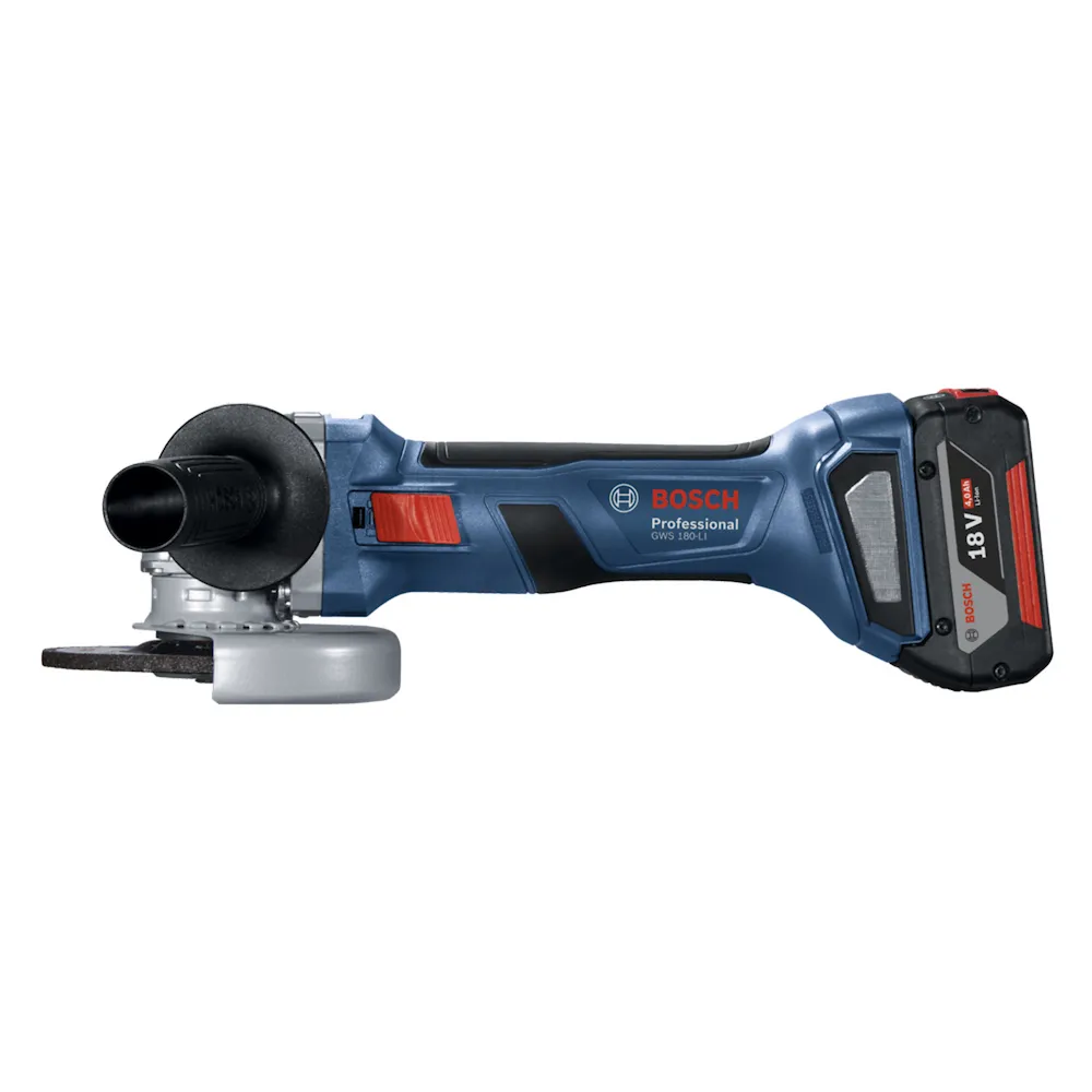 Esmerilhadeira à bateria Bosch GWS 180-LI Brushless 18V 2B+Mal