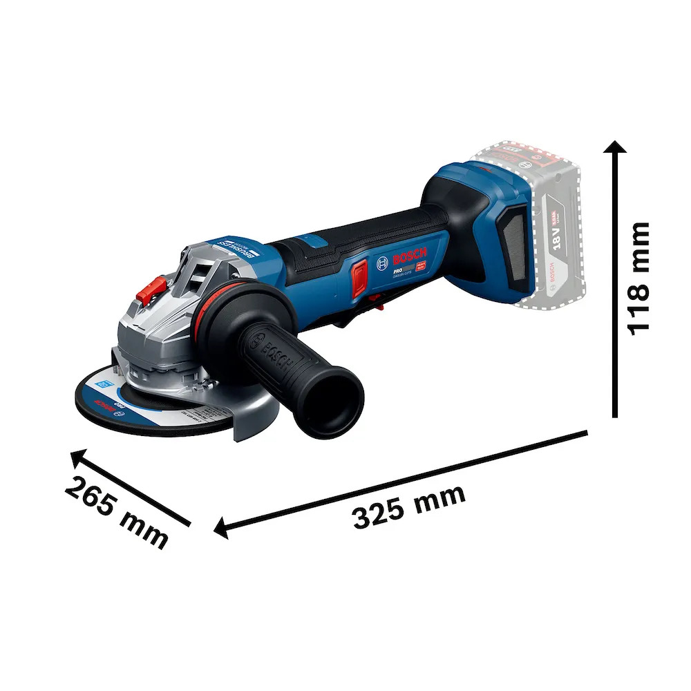 Esmerilhadeira a bateria Bosch GWS 18V-11 PS 125mm