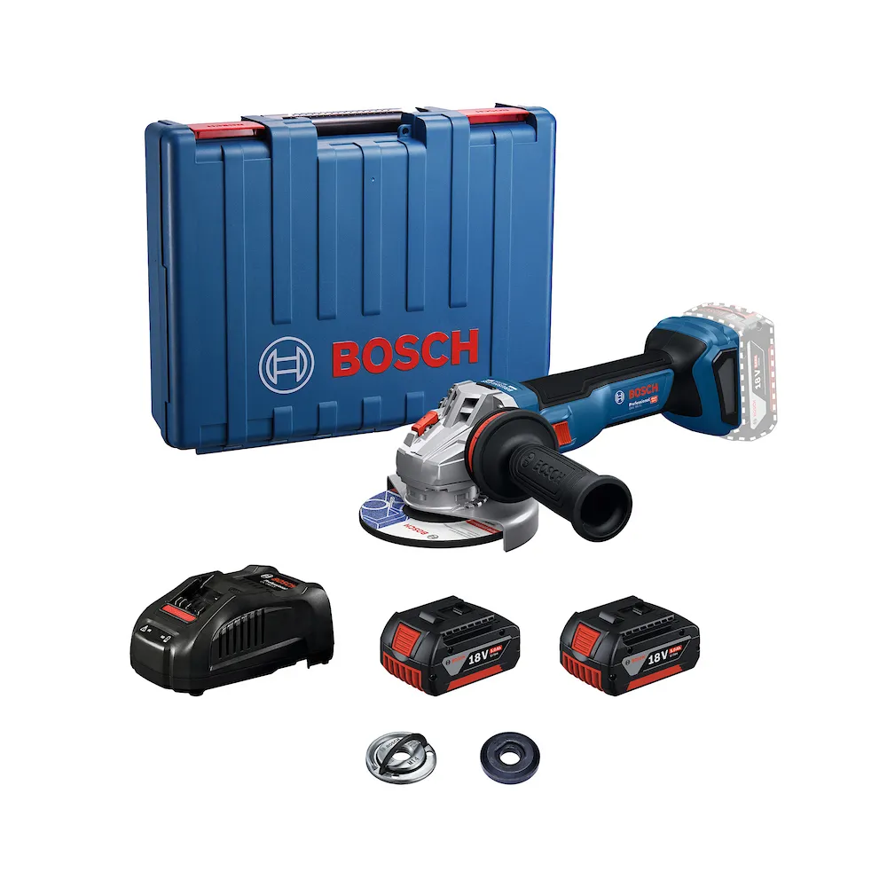 Esmerilhadeira a bateria Bosch GWS18V-11 S+Acessórios+Maleta