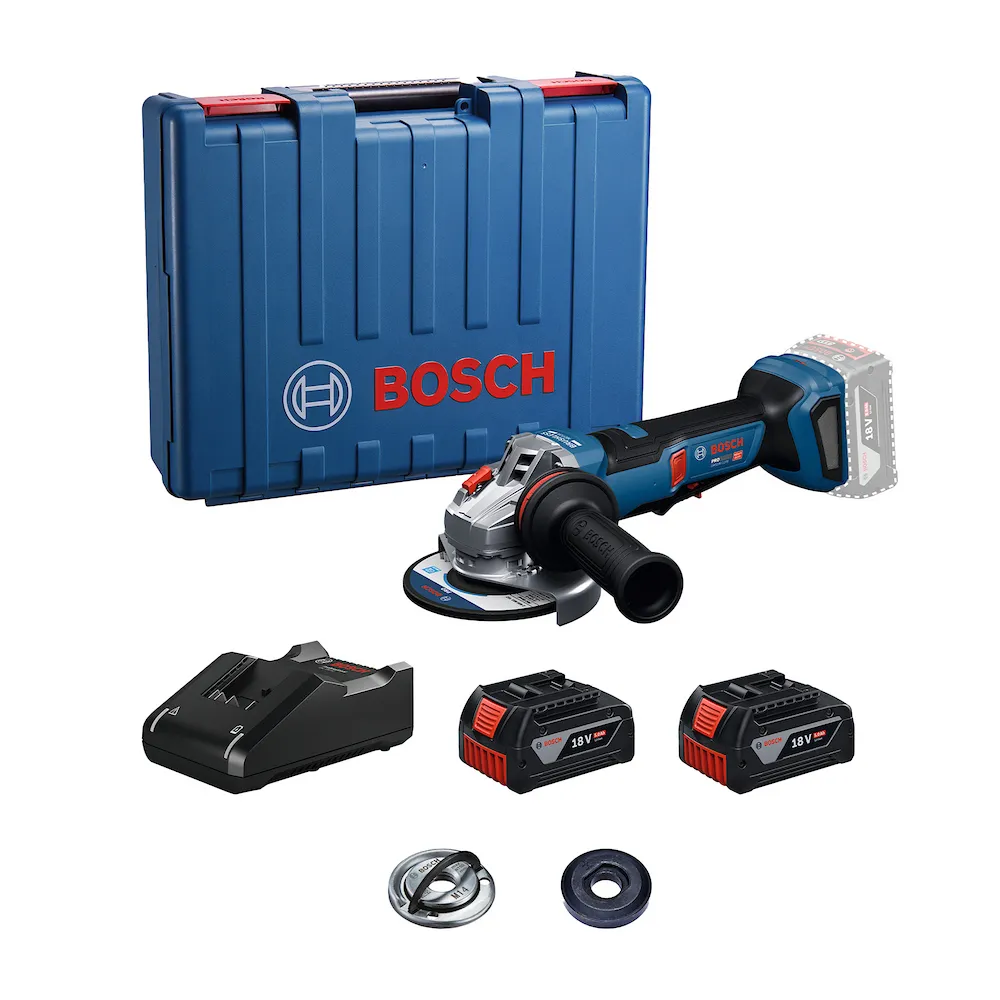 Esmerilhadeira a bateria Bosch GWS18V-11PS+Acessórios Bivolt