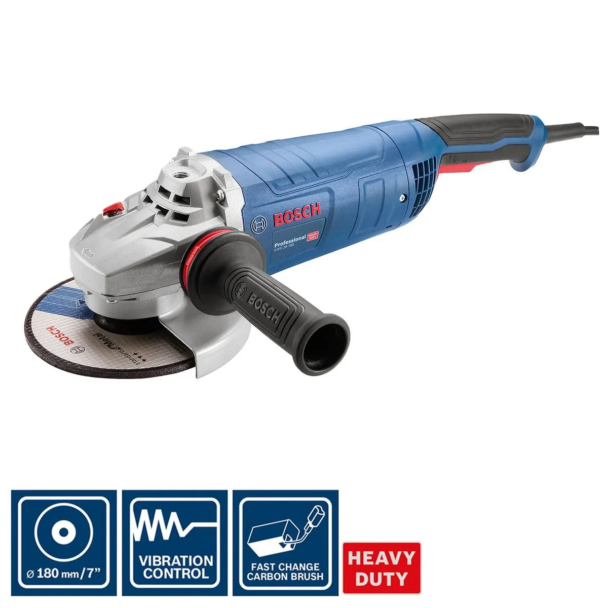 Esmerilhadeira angular Bosch GWS 28-180 VULCANO 2800W 220V