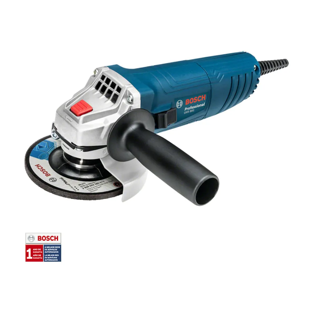 Esmerilhadeira angular Bosch GWS 850 850W com 3 discos