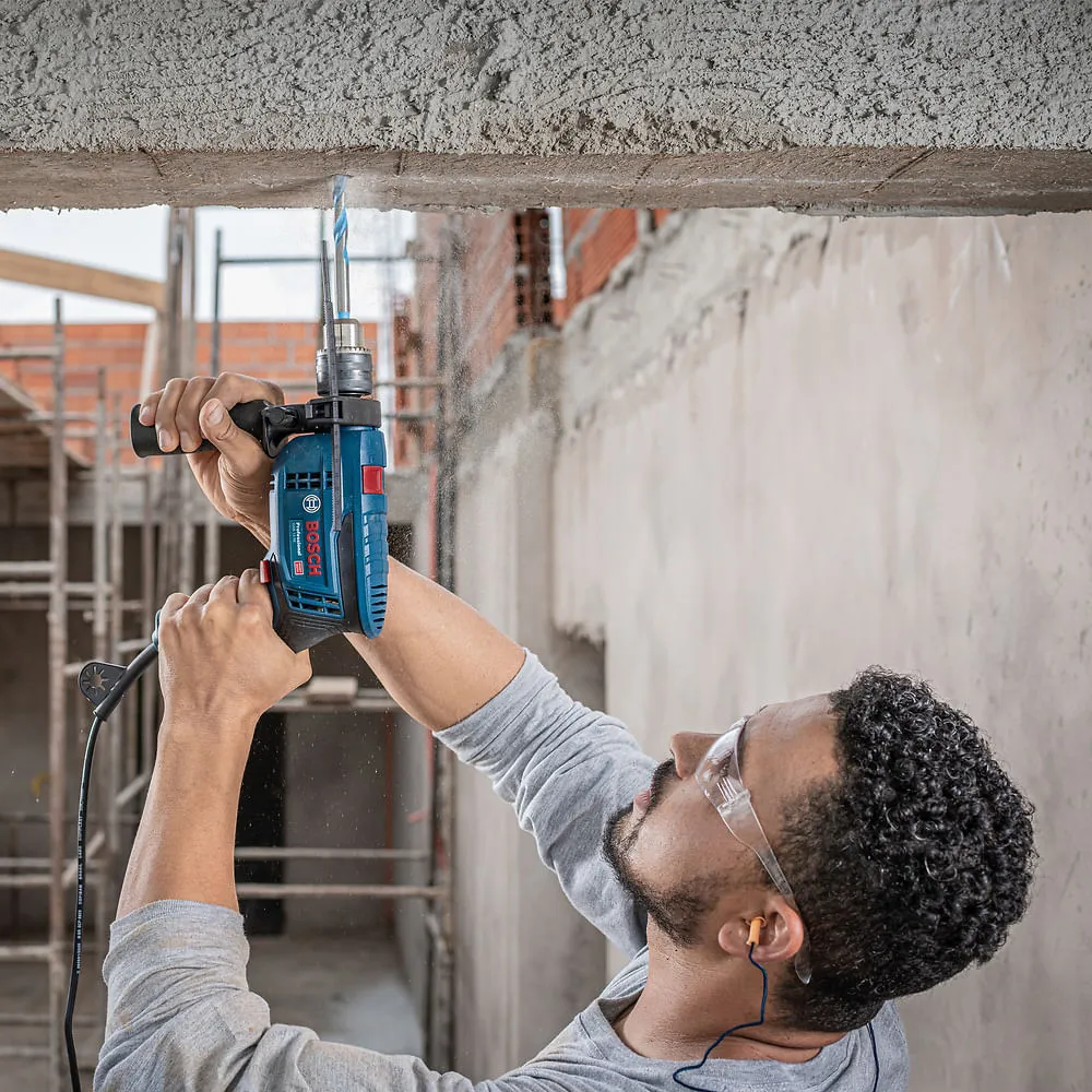 Furadeira de Impacto Bosch GSB 13 RE-MX5, 5 brocas e maleta