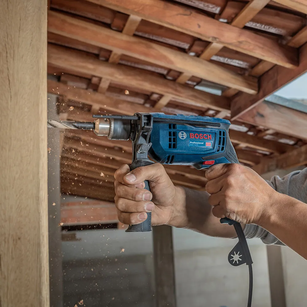Furadeira de Impacto Bosch GSB 13 RE-MX5, 5 brocas e maleta
