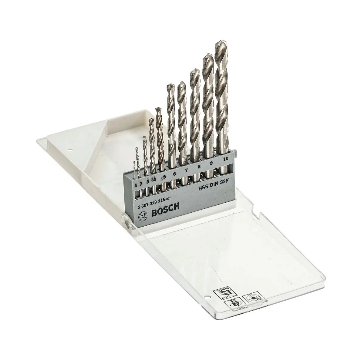 Jogo Broca para Metal Bosch HSS-G 1-10mm 10 peças