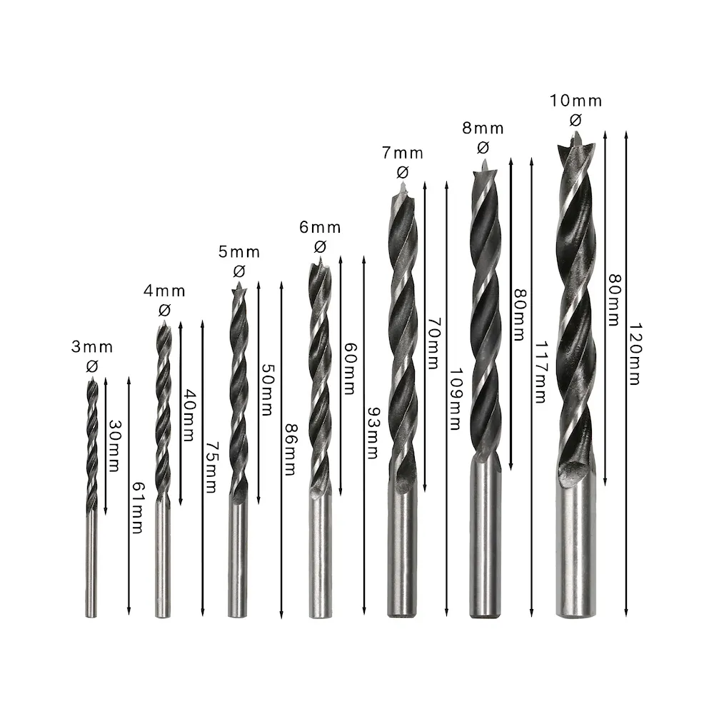 Jogo de 7 brocas para madeira Bosch PRO wood 3-10mm