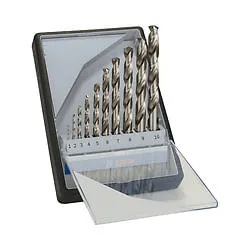 Jogo de Brocas Bosch PRO Metal HSS-G 1,0-10,0mm, 10un