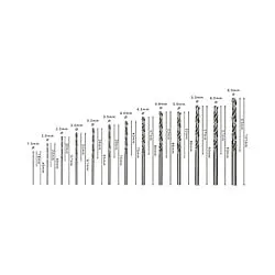 Jogo de Brocas Bosch PRO Metal HSS-G 1,5-6,5mm, 13un