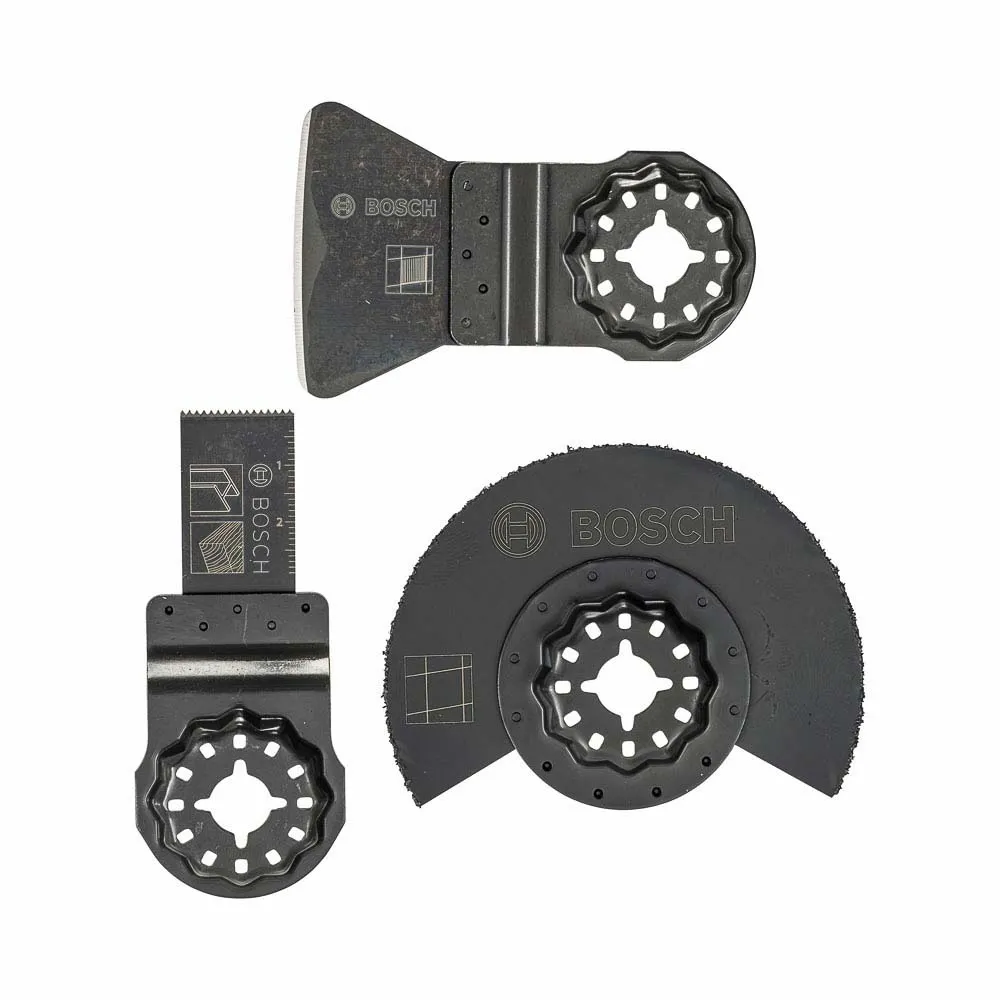 Jogo de acessórios p/multicortadora Standard Bosch 3 peças