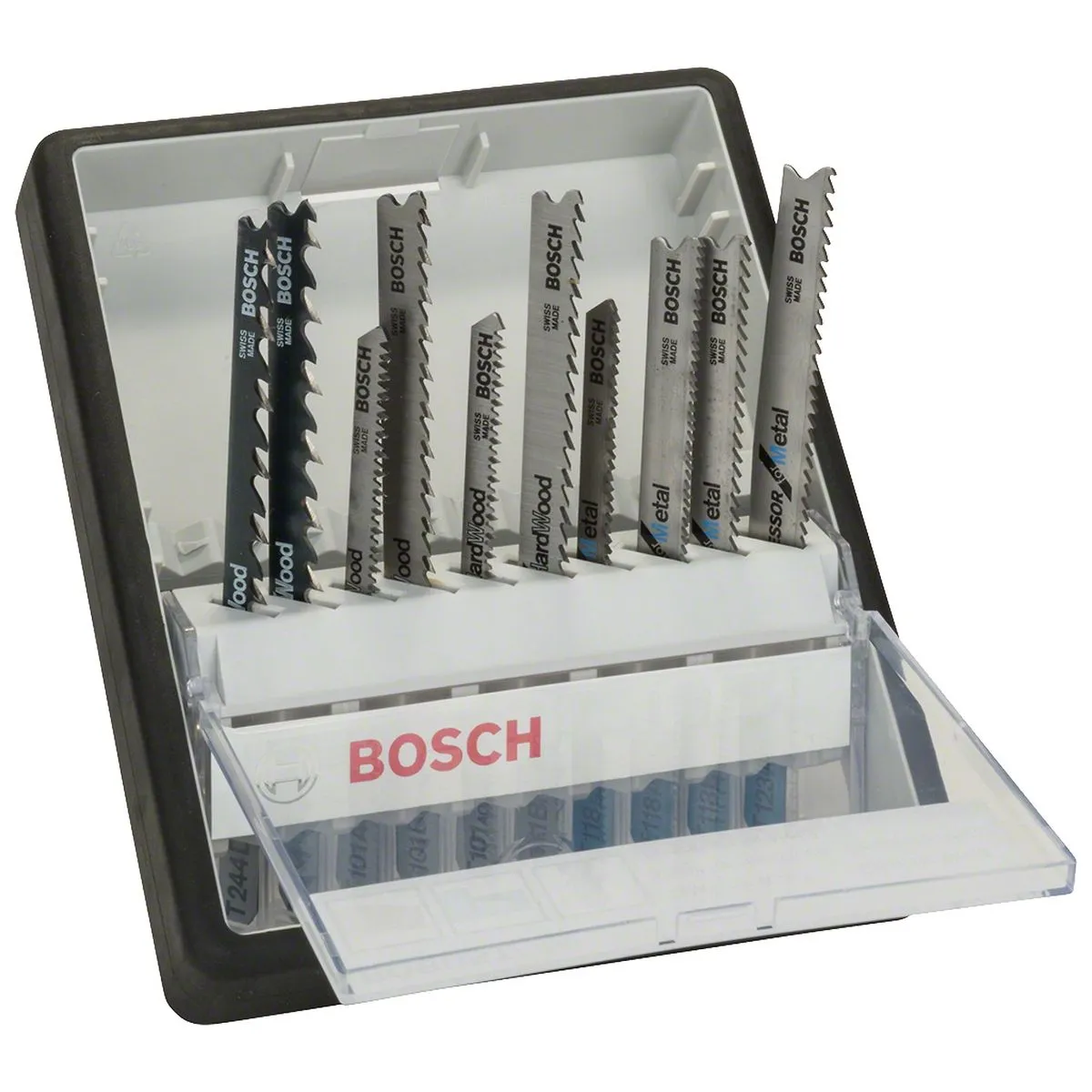Jogo serra tico tico Bosch Robust Line Madeira e Metal 10pçs