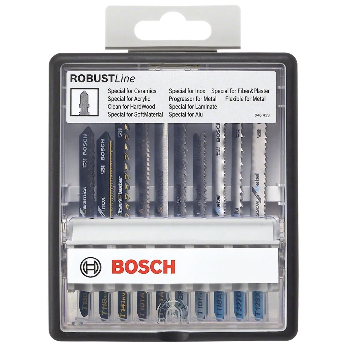 Jogo serra tico tico Bosch Robust Line Multimaterial 10pçs