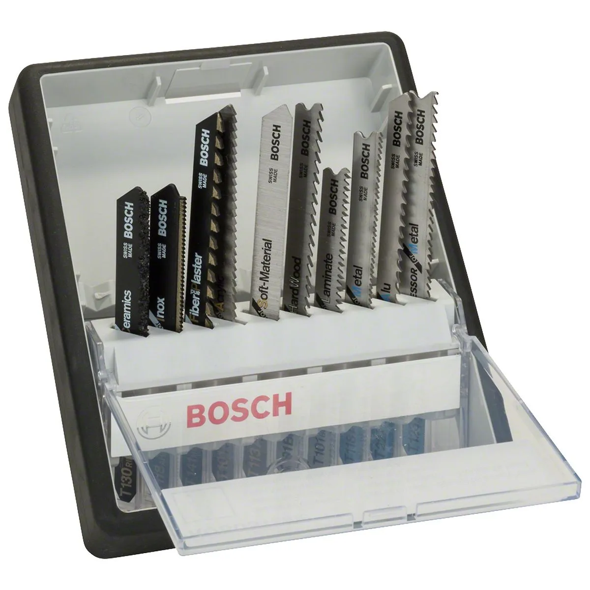 Jogo serra tico tico Bosch Robust Line Multimaterial 10pçs