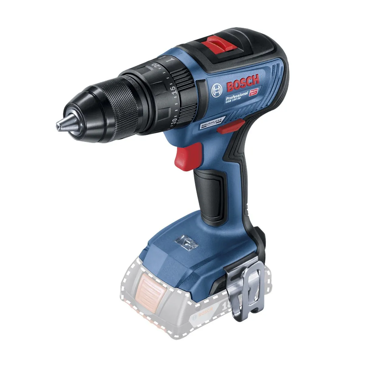 Kit Bosch Parafusadeira GSB 18V-50 + Parafusadeira e chave de impacto GDX 18V-200