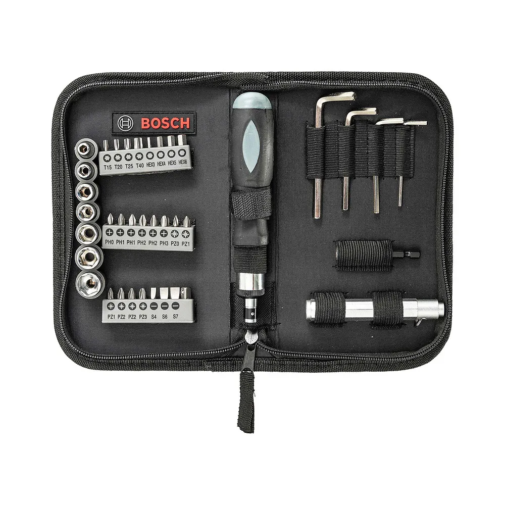 Kit de Pontas e Soquetes Bosch para parafusar com 38 peças