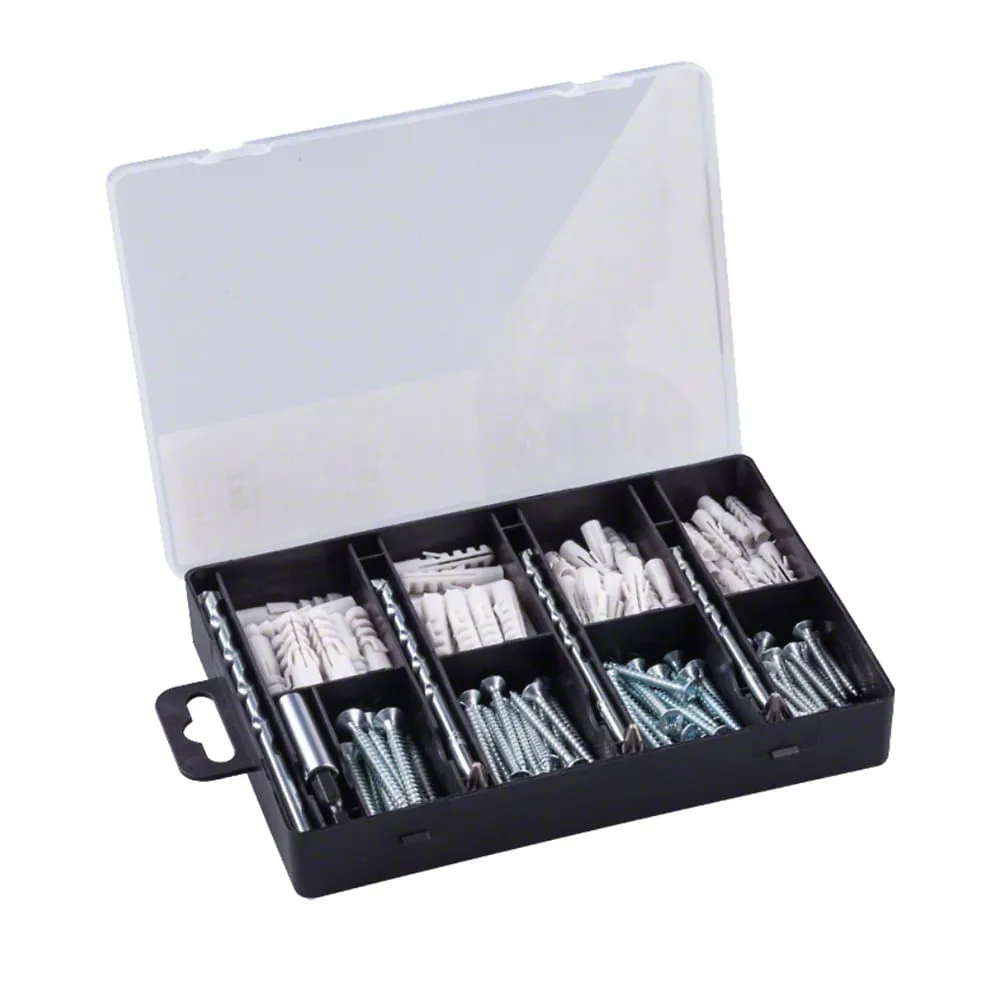 Kit fixação Bosch c/brocas, pontas, parafusos e pregos 173pçs