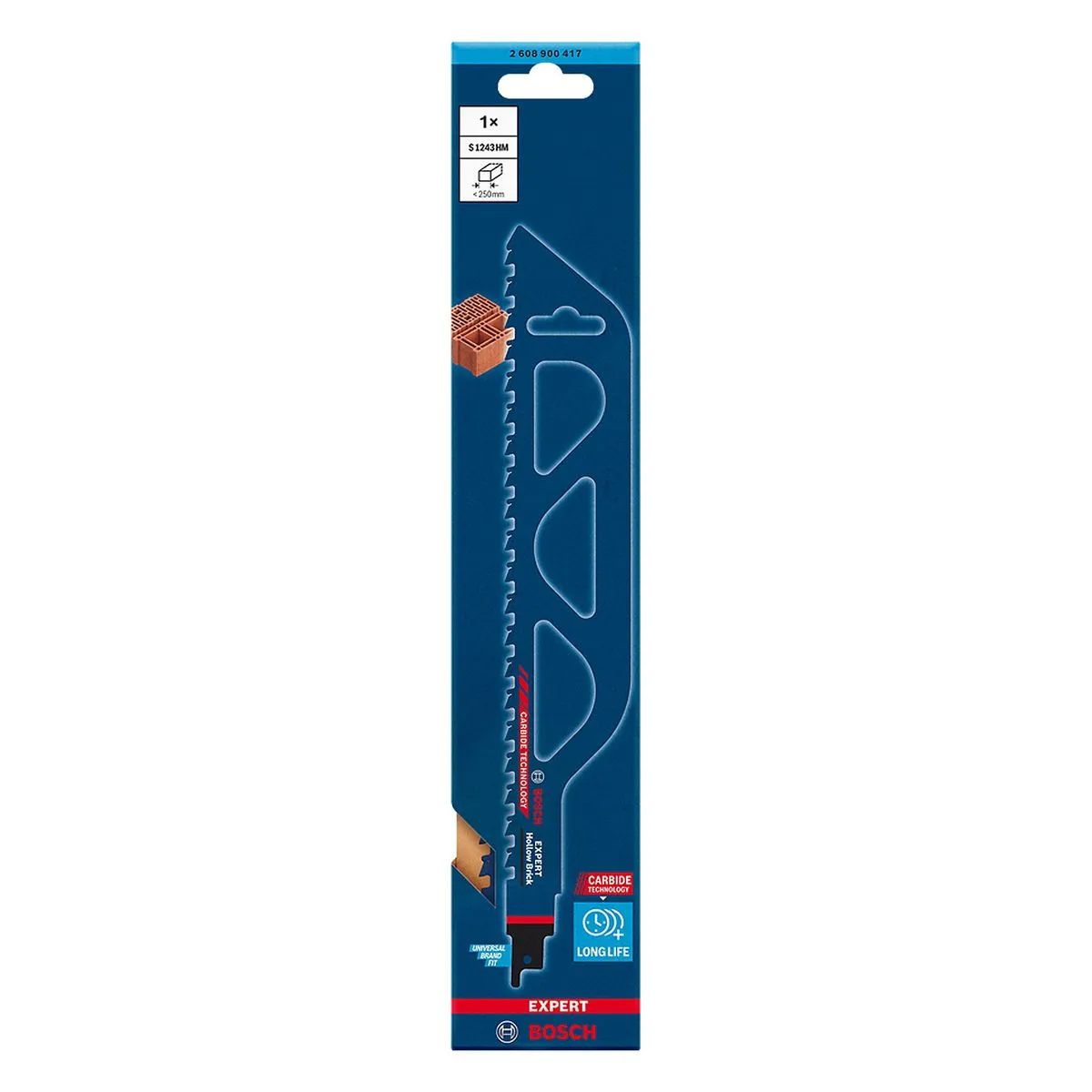 Lâmina de serra sabre Bosch EXPERT Hollow Brick S1243HM