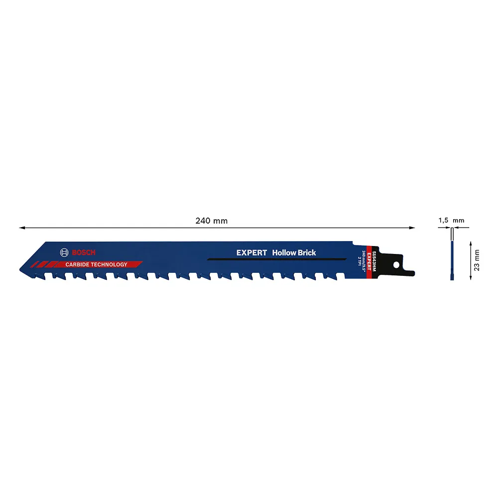 Lâmina de serra sabre Bosch EXPERT S1543HM Hollow Brick