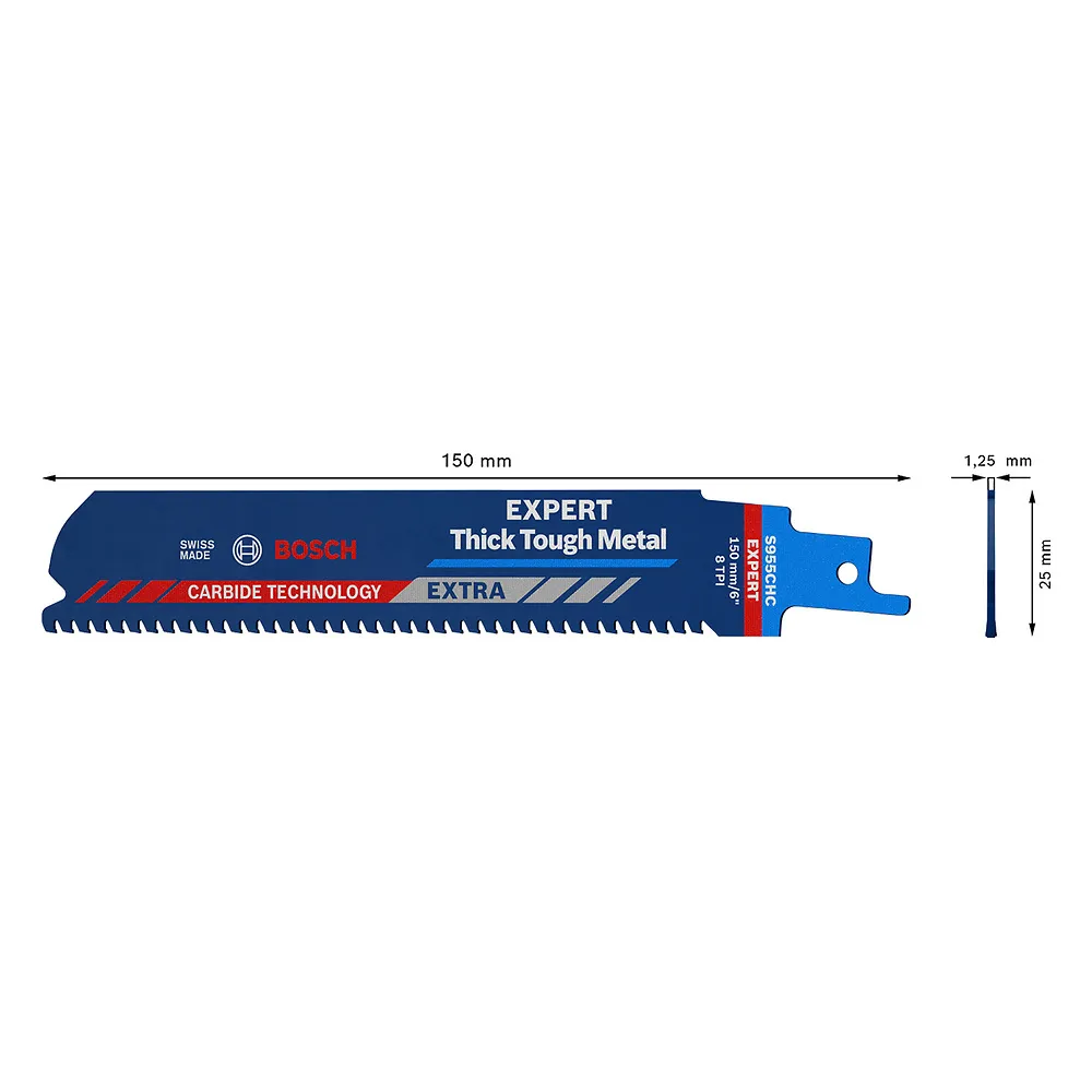 Lâmina de serra sabre Bosch EXPERT Thick Tough Metal