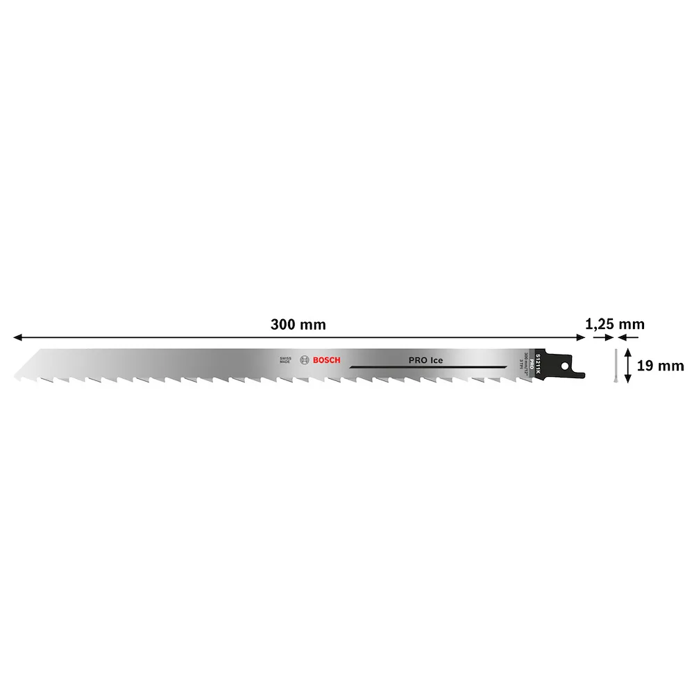 Lâmina de serra sabre Bosch PRO Ice S1211K 300mm 5un