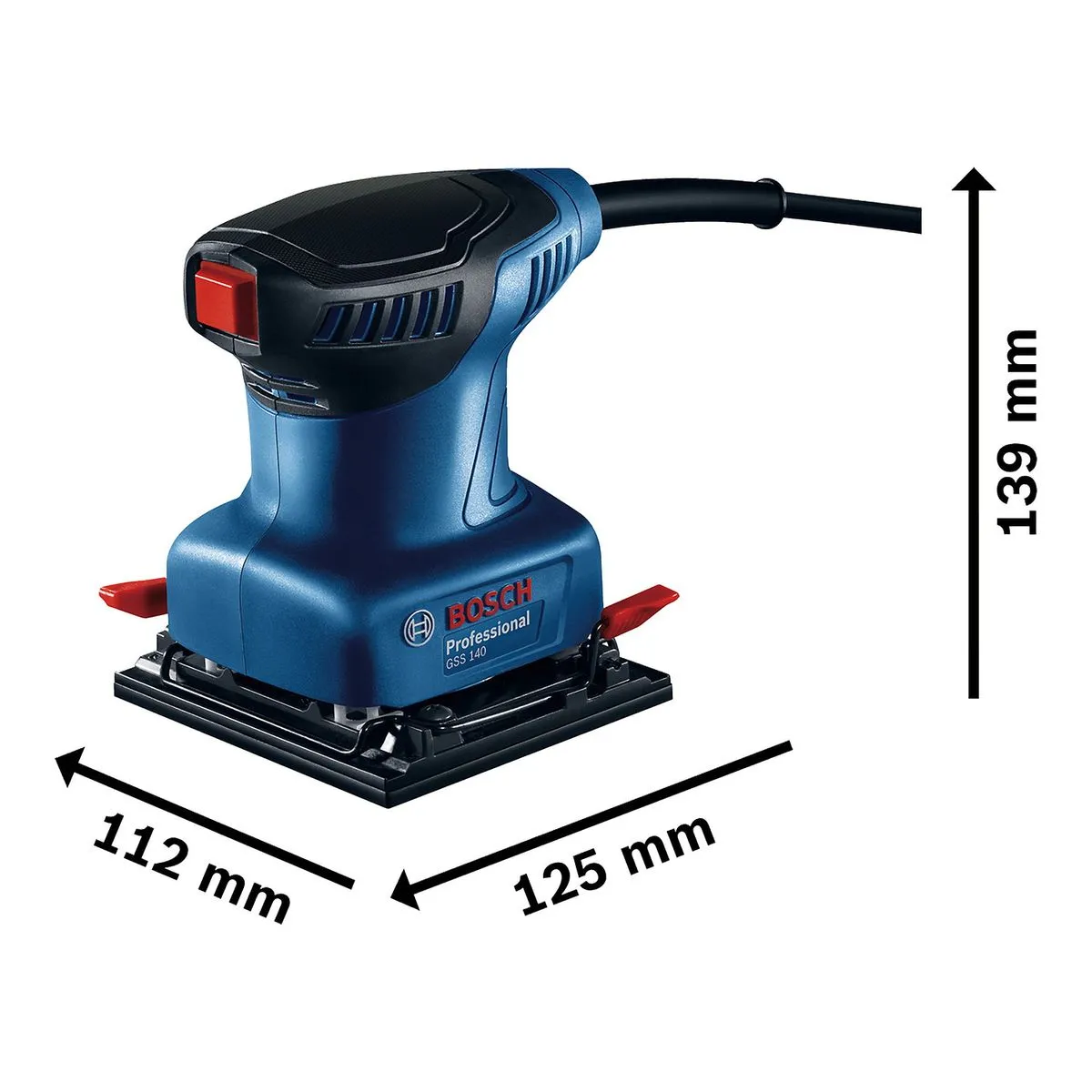 Lixadeira Orbital Bosch GSS 140 220W com 1 lixa