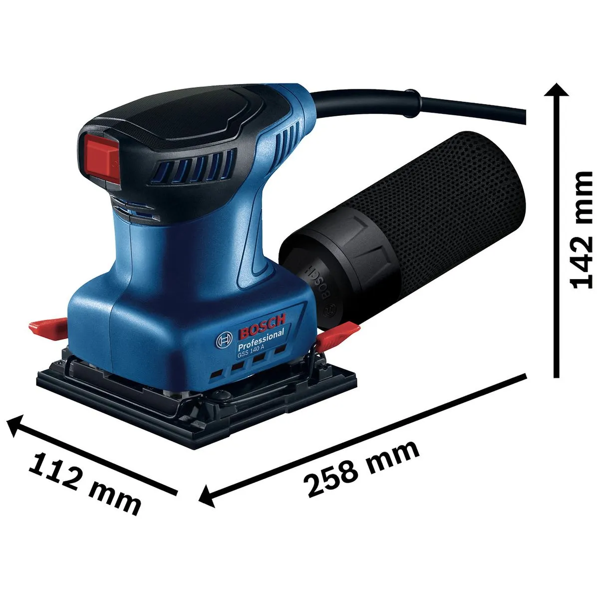 Lixadeira Orbital Bosch GSS 140-A 220W com 1 lixa