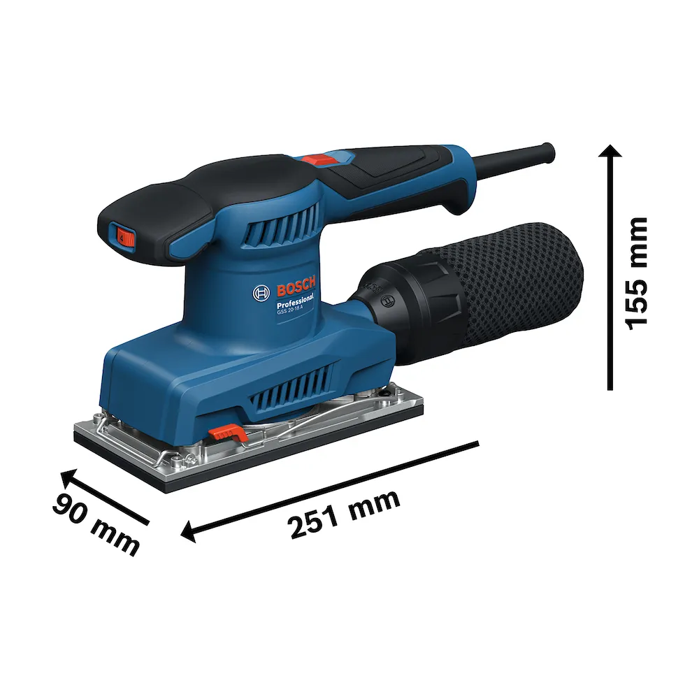 Lixadeira Orbital Bosch GSS 20-18 A 200W