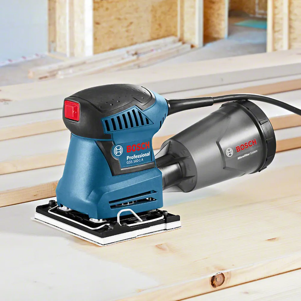 Lixadeira Orbital de Palma Bosch GSS 140-1A 180W 3 lixas