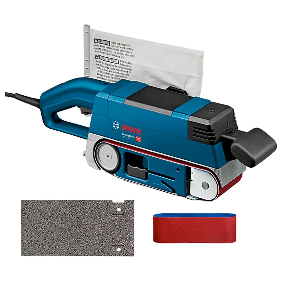 Lixadeira de cinta Bosch GBS 75 AE 750W coletor de pó