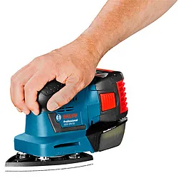 Lixadeira orbital Bosch GSS 18V-10, 2 lixas, Sem bateria